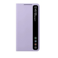 Samsung Galaxy S21 FE 5G Smart Clear View Cover - Lavender (EF-ZG990CVEGWW), Keeps Your Case Clean, Control With A Touch, Sustainable Design