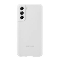 Samsung Galaxy S21 FE 5G Silicone Cover - White (EF-PG990TWEGWW), Color Choices For Any Style, Level Up Your Style, Soft On Your Hands