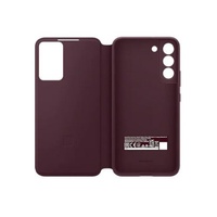 Samsung Galaxy S22 Smart Clear View Cover - Burgundy (EF-ZS901CEEGWW), Protection against germs,Fresh new display, keeps the environment safe