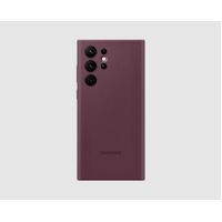 Samsung Galaxy S22 Ultra Silicone Cover - Burgundy (EF-PS908TEEGWW), Shape Sleek and Streamlined While Helping to Provide Protection