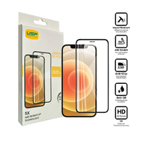 USP Apple iPhone 12 / iPhone 12 Pro Armor Glass Full Cover Screen Protector - 5X Anti Scratch Technology, Perfectly Fit Curves