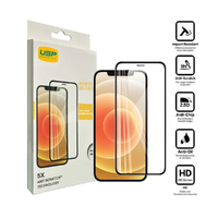 USP Apple iPhone 8 Plus / iPhone 7 Plus Armor Glass Full Cover Screen Protector - Black, 5X Anti Scratch Technology, Perfectly Fit Curves