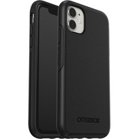 OtterBox Symmetry Apple iPhone 11 Case Black - (77-62467), Antimicrobial, DROP+ 3X Military Standard, Raised Edges, Ultra-Sleek, Durable Protection