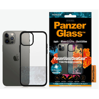 PanzerGlass??? ClearCase??? iPhone 12/12 Pro - Black Edition (0252) - Slim Fashionable Design, Slightly Swelling Bumpers in all Corners