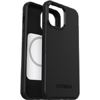 OtterBox Symmetry+ MagSafe Apple iPhone 13 Pro Max / iPhone 12 Pro Max Case Black - (77-83600), Antimicrobial, DROP+ 3X Military Standard,Raised Edges