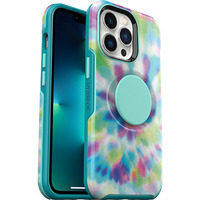 OtterBox Otter + Pop Symmetry Apple iPhone 13 Pro Case Green/Blue/Purple - (77-84578), Antimicrobial, DROP+ 3X Military Standard, Swappable PopGrip