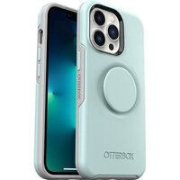 OtterBox Otter + Pop Symmetry Apple iPhone 13 Pro Case Light Teal/Grey - (77-83545), Antimicrobial, DROP+ 3X Military Standard, Swappable PopGrip
