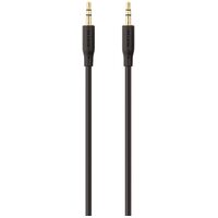 Belkin 3.5mm AUX audio cable - Black - Simple plug-and-play connectivity, Perfect for portable devices