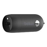 Belkin BoostCharge 20W USB-C PD Car Charger - Black(CCA003btBK), Charge 0% to 50% in 30 minutes, Fast & Compact Car Charger, Small But Mighty, 2YR.