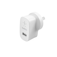 Belkin BoostCharge USB-A Wall Charger (12W) - White (WCA002auWH), Compatible with any USB-A devices, Lightweight Charger, Compact,Fast & Travel Ready