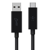 Belkin 3.1 USB-A to USB-C??? Cable (USB Type-C???) - Black - Reversible USB-C connector, 10Gbps data transfer rate
