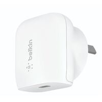 Belkin BOOST???CHARGE??? 18W or 20W USB-C PD Wall Charger - White - MFi-certified by Apple for compatibility and quality you can count on