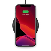 Belkin BoostCharge 10W Wireless Charging Pad + Cable (1.2M) (Wall Charger Not Included) - Black (WIA001btBK), Universal Qi Compatible