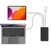 Cygnett 20K mAh USB-C Laptop Power Bank - Black (CY2220PBCHE), 45W USB-C Power Delivery, Include USB-C to USB-A Cable, Charge 3 Devices at Once