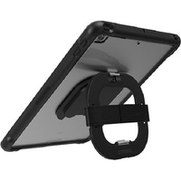 OtterBox Apple iPad 10.2 (7th, 8th, and 9th gen) Unlimited Series Case with Kickstand and Hand Strap + Screen Protector - Black Crystal (Clear/Black)