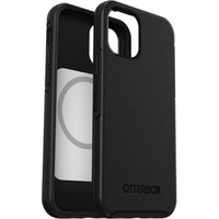 OtterBox Apple iPhone 12 / iPhone 12 Pro Symmetry Series+ Antimicrobial Case with MagSafe - Black (77-80138), 3X Military Standard Drop Protection