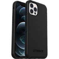 OtterBox Apple iPhone 12 / iPhone 12 Pro Symmetry Series+ Antimicrobial Case with MagSafe - Black (77-80138), 3X Military Standard Drop Protection