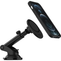 OtterBox Car Dash & Windshield Mount for MagSafe-Black (78-80446),Adjustable Mount,Strong Magnetic Alignment,Holds phone Securel