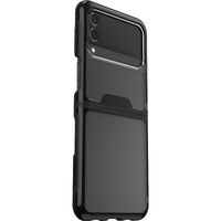 OtterBox Symmetry Flex Samsung Galaxy Z Flip3 5G (6.7') Case Black Crystal (Clear/Black) - (77-84199), Antimicrobial, Sleek Profile