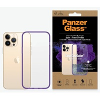 PanzerGlass Apple iPhone 13 Pro Max ClearCase - Grape Limited Edition (0342), AntiBacterial, Military Grade Standard, Scratch Resistant,Anti-Yellowing