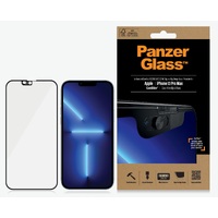 PanzerGlass Apple iPhone 13 Pro Max CamSlider Screen Protector - Black (2749), AntiBacterial, Edge-to-Edge, Scratch Resistant, Case Friendly