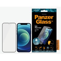 PanzerGlass Apple iPhone 12 Mini Screen Protector - Black (2710), AntiBacterial, Edge-to-Edge, Scratch Resistant, Shock Resistant, Case Friendly