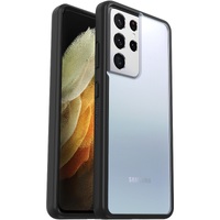 OtterBox React Samsung Galaxy S21+ 5G (6.7') Case Black Crystal (Clear/Black) - (77-81573), Raised Screen Bumpers, Ultra-Slim, Soft Touch Edges