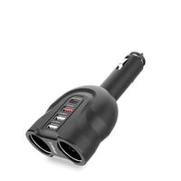 mbeat Gorilla Power Four Port USB-C PD & QC 3.0 Car Charger with Cigar Lighter Splitter