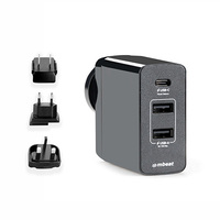 mbeat?? Gorilla Power 45W USB-C Power Delivery (PD 2.0) and Dual USB-A World Travel Charger