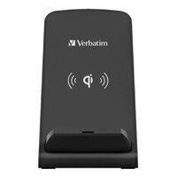 Verbatim Wireless Charging Stand 10W - Mobile Devices, Android, IOS, Apple, Samsung, Oppo, Nokia, Sony. Black, Qi Charge, OCP, FOD, OTP, OVP (LS)