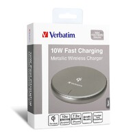 Verbatim Metallic Wireless Charger-Gray
