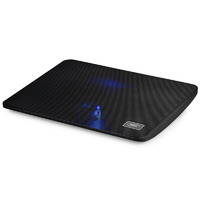 Deepcool Wind Pal Mini Notebook Cooler Black 15.6' Max, Metal Mesh, 140mm Fan, Blue LED, USB Passthrough