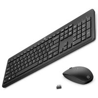 HP 235 Wireless Mouse & Keyboard Combo Reduced-sized keyboard and low-profile quiet keys Easy Cleaning Plug & Play for Notebook Desktop PC