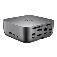 HP Dock G6 Thunderbolt 4 Ulltra Docking Station - 180W Power Delivery 4xDisplays 2xDP 1xHDMI 4xUSB-A 2xUSB-C 1xTB4 2.5GbE RJ45 for HP Notebook PC