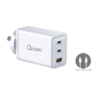 Oxhorn Charger Accessories AC 100W GaN Type C fast Charger 3 Ports 2xUSB-C 1xUSB-A PD3.0 QC4.0+ PPS for Laptop/Mobile/Tablet/Oth