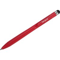 Targus Smooth Glide Stylus Pen with Rubber Tip/Compatible with All Touch Screen Surfaces, Sketch, Write on Tablet or SmartPhone - Red