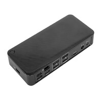 Targus Universal USB-C Dual Video 4K Docking Station With 100W Power - Dual DisplayPort or HDMI, 4x USB 3.0, 1x USB-C 3.1, Gigabit Ethernet