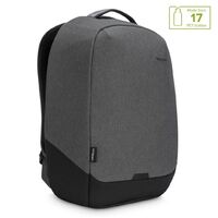 Targus 15.6' Cypress EcoSmart Security Backpack for Laptop NotebookTablet - Up to 15.6', Made with 17 Recycled Pastic Water Bottles - Grey 21L (LS)