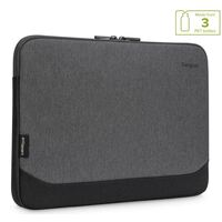 Targus 13-14' Cypress EcoSmart Sleeve Bag  for Laptop Notebook Tablet - Fits 13' 13.3' 14', Made with 3 Recycled Water Bottles - Grey
