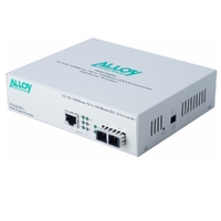 Alloy POE3000SC 10/100/1000Base-T PoE+ RJ-45 to 1000Base-SX Multimode (SC) Converter. Wavelength: 850nm. Max. range 550m