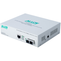 Alloy POE3000ST 10/100/1000Base-T PoE+ RJ-45 to 1000Base-SX Multimode (ST) Converter. Wavelength: 850nm. Max. range 550m