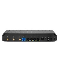 Cradlepoint E102 Small Branch Enterprise Router, Cat 7 LTE, Essential Plan, 2x SMA cellular connectors, 5x GbE RJ45 Ports, Dual SIM, 1 Year NetCloud