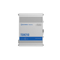 Teltonika TSW210 Industrial Grade Switch from Teltonika Networks with Eight Gigabit Ethernet and Two SFP Ports (TSW210 + PR5MEC25)
