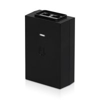 Ubiquiti POE Injector, 24V DC, 30W, Gigabit Ethernet, Black, Surge and Clamping Protection, Maximum Surge Discharge, 2Yr Warr