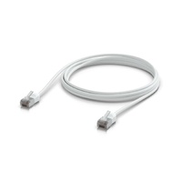 Ubiquiti UniFi Premium Patch Cable Outdoor, 3M, White, Ultra-thin, Rugged, Shielded Patch, Designed &Optimized, For 10 GbE networking, 2Yr Warr