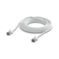 Ubiquiti UniFi Premium Patch Cable Outdoor, 8M, White,  Ultra-thin, Rugged, Shielded Patch, Designed &Optimized, For 10 GbE networking