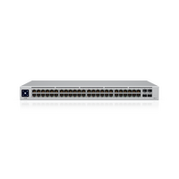 Ubiquiti UniFi 48 port Managed Gigabit Layer2 switch - 48x Gigabit Ethernet Ports w/ 32x 802.3at POE+, 4x SFP Port Touch Display 210W