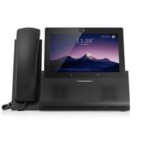 Ubiquiti UniFi Talk Phone Touch Max,Premium Desktop Smartphone,Ultimate User Exper,7 Touch Display,PoE+ In,Bluetooth,5V, 3A USB type C, Black