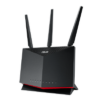 ASUS RT-AX86S AX5700 Dual Band WiFi 6 Gaming Router, 5700 Mbps USB Port, Gaming Port, Adaptive QoS, Port Forwarding, PS5 Compatible, Mesh WiFi Support