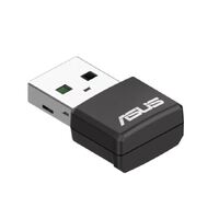 ASUS USB-AX55 NANO Dual Band AX1800 USB WiFi 6 USB Adapter, 802.11ax 1201Mbps+574Mbps,OFDMA, MU-MIMO, BSS Coloring ( NIC )